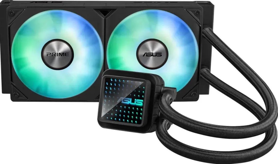 ASUS PRIME LC 240 ARGB Vloeistofkoeler - 240mm - 2 Ventilatoren - Zwart