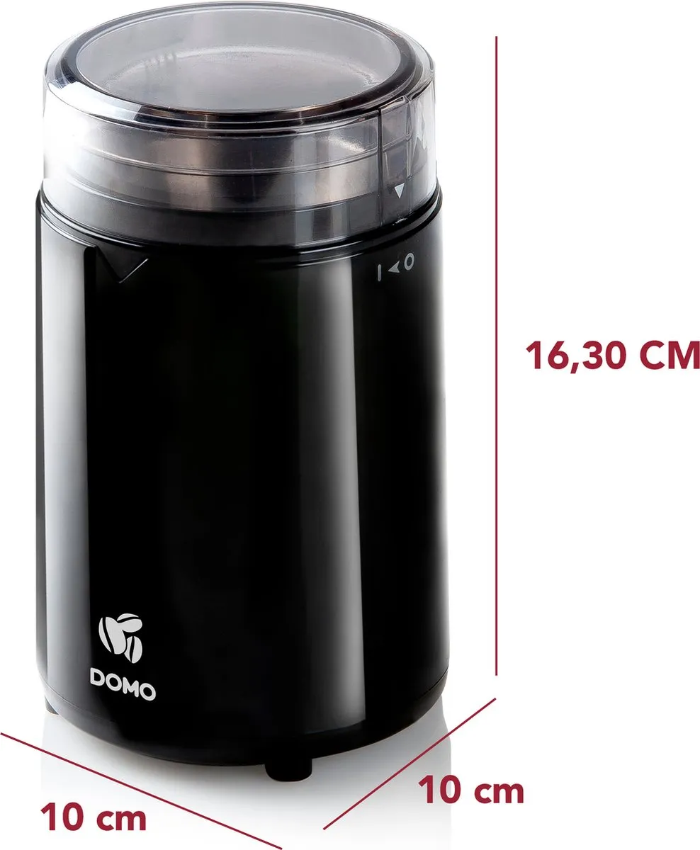 Domo DO712K Elektrische Koffiemolen 70g - Zwart
