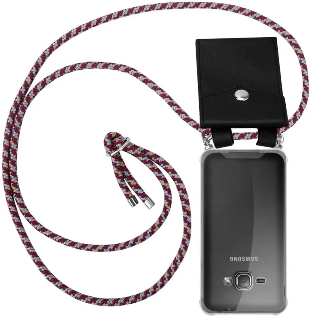 Cadorabo Hoesje geschikt voor Samsung Galaxy J1 2016 in ROOD GEEL WIT