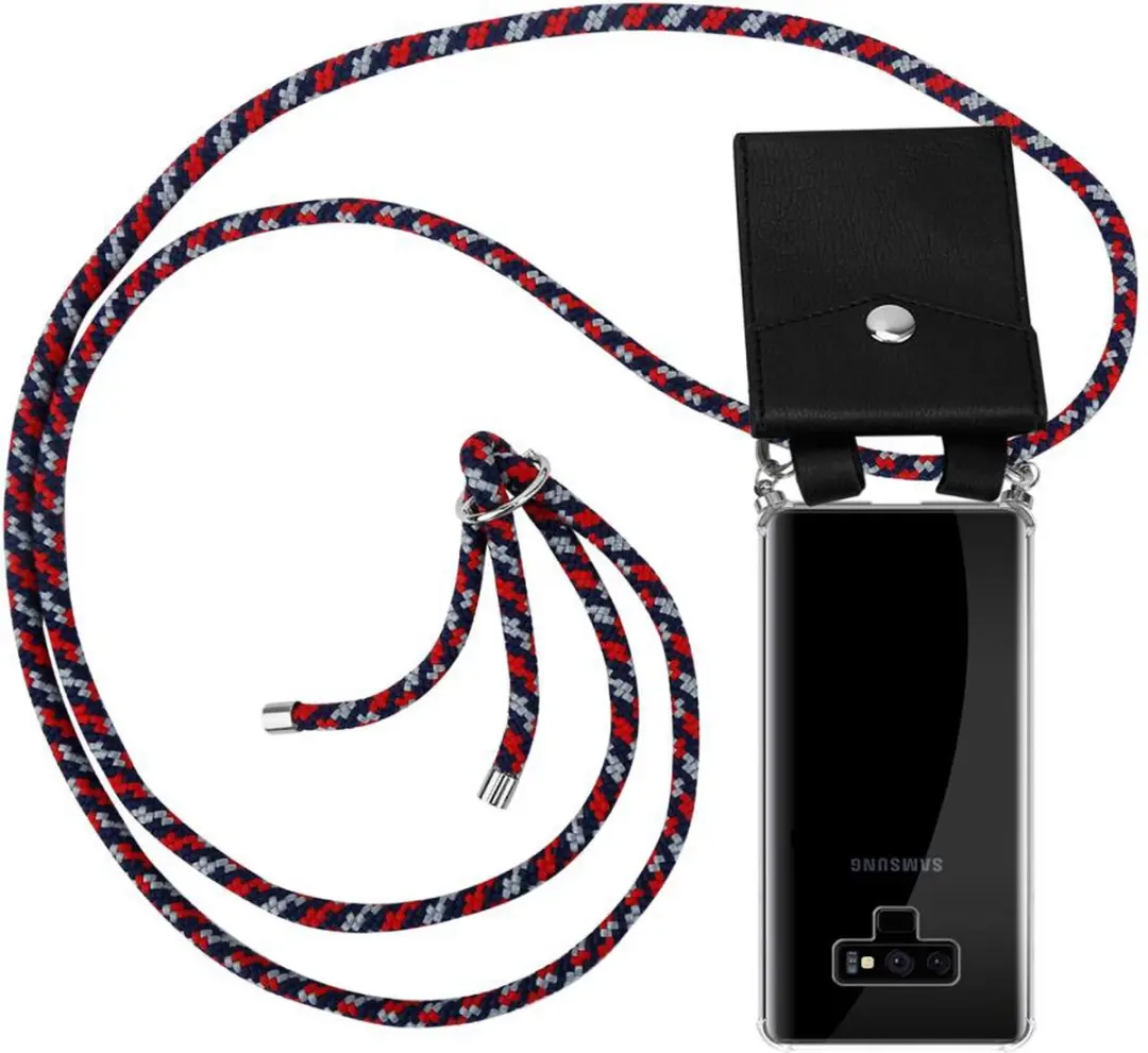 Cadorabo Hoesje geschikt voor Samsung Galaxy NOTE 9 in ROOD BLAUW WIT
