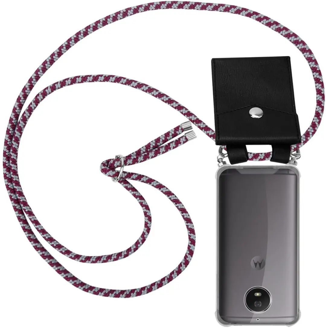 Cadorabo Hoesje geschikt voor Motorola MOTO G5S in ROOD WIT
