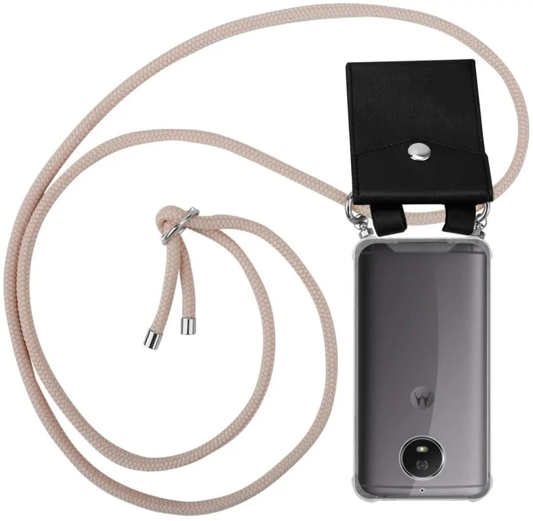 Cadorabo Hoesje geschikt voor Motorola MOTO G5S in PEARLY ROSE GOUD