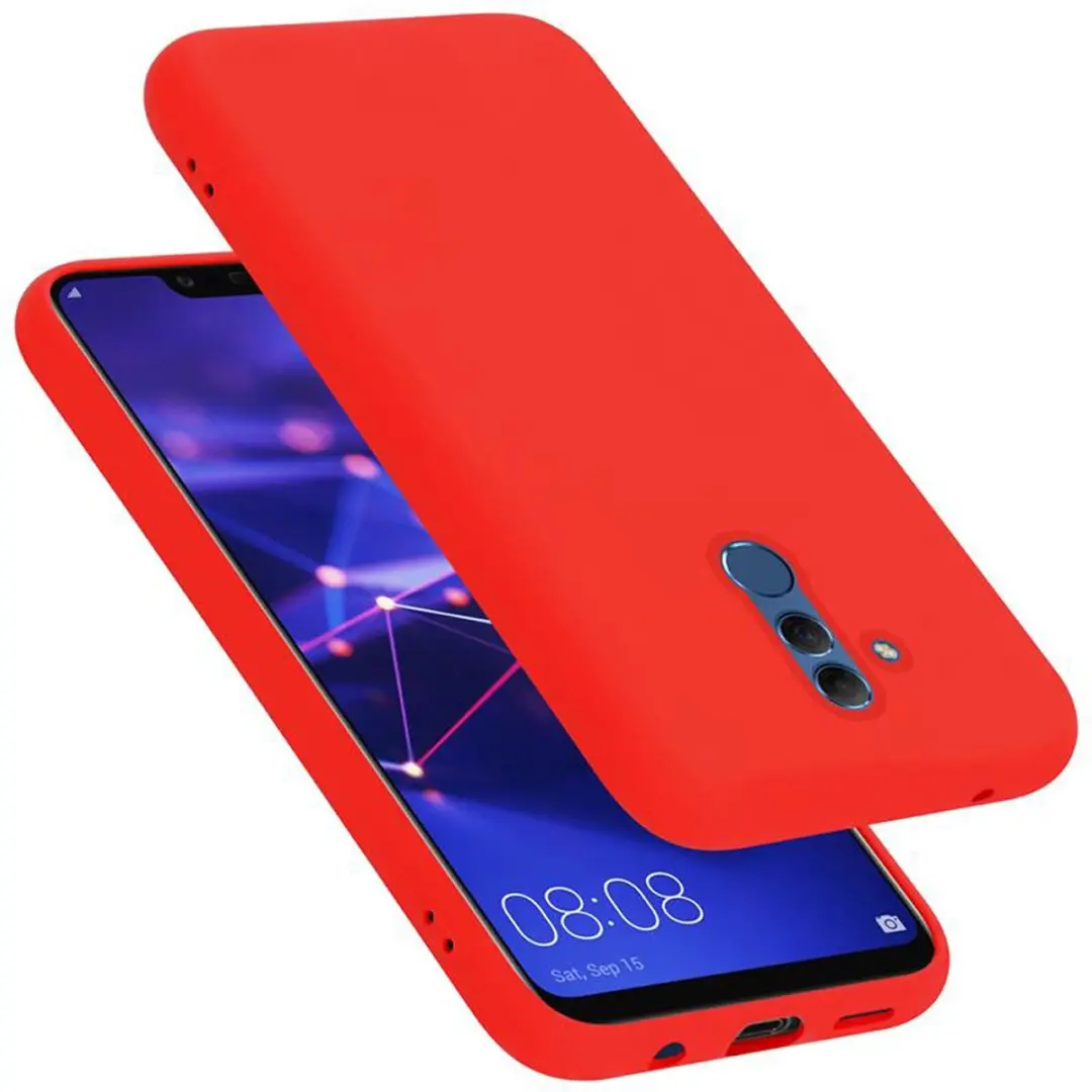 Cadorabo Hoesje geschikt voor Huawei MATE 20 LITE in LIQUID ROOD