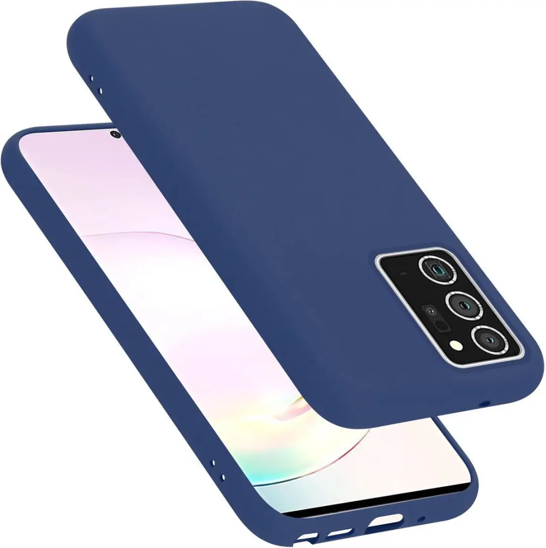 Cadorabo Hoesje geschikt voor Samsung Galaxy NOTE 20 PLUS in LIQUID BLAUW