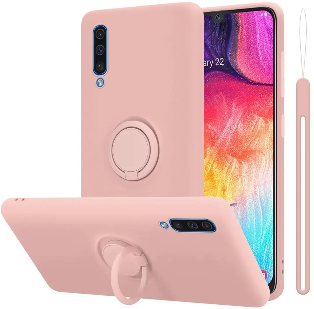 Cadorabo Hoesje geschikt voor Samsung Galaxy A50 4G / A50s / A30s in LIQUID ROZE