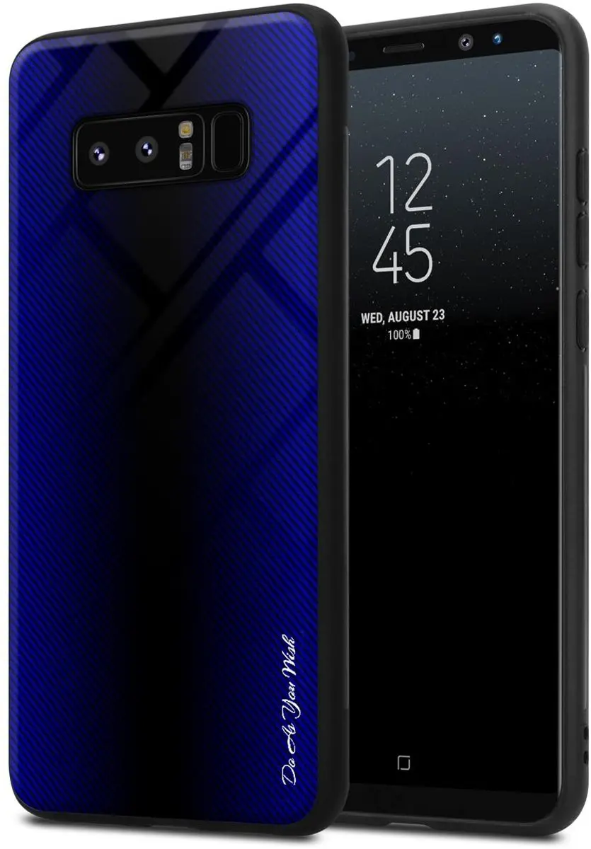 Cadorabo Hoesje geschikt voor Samsung Galaxy NOTE 8 in KOBALT PAARS