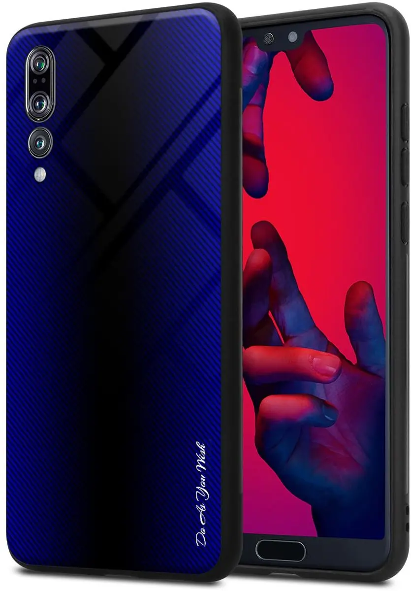 Cadorabo Hoesje geschikt voor Huawei P20 PRO / P20 PLUS in KOBALT PAARS