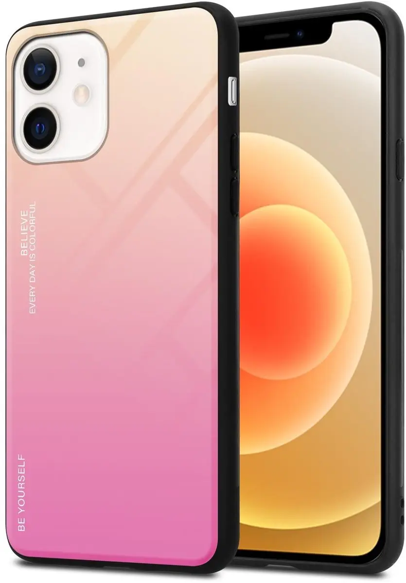 Cadorabo Hoesje geschikt voor Apple iPhone 12 MINI in GEEL