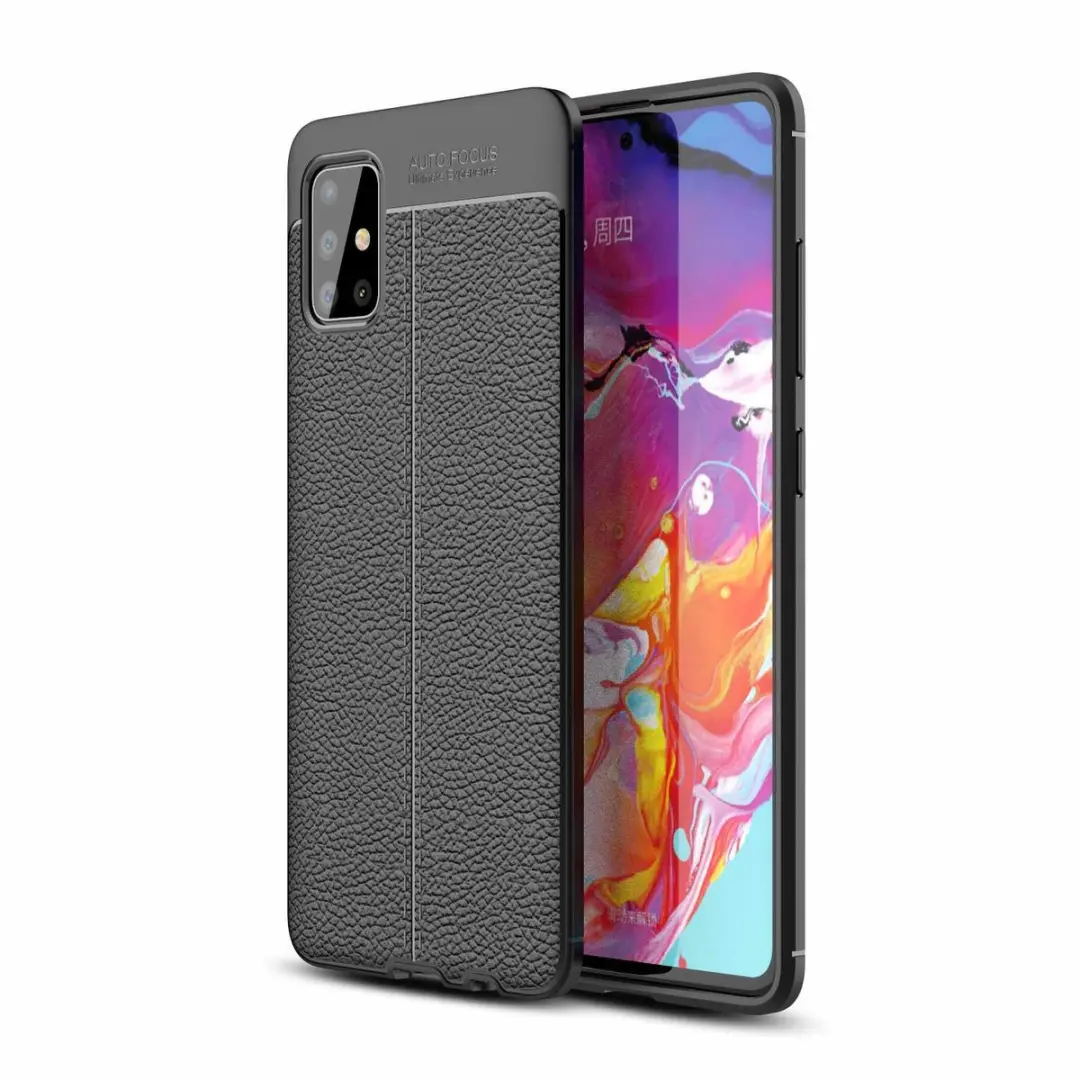 Cadorabo Hoesje geschikt voor Samsung Galaxy A51 4G / M40s in Diep Zwart