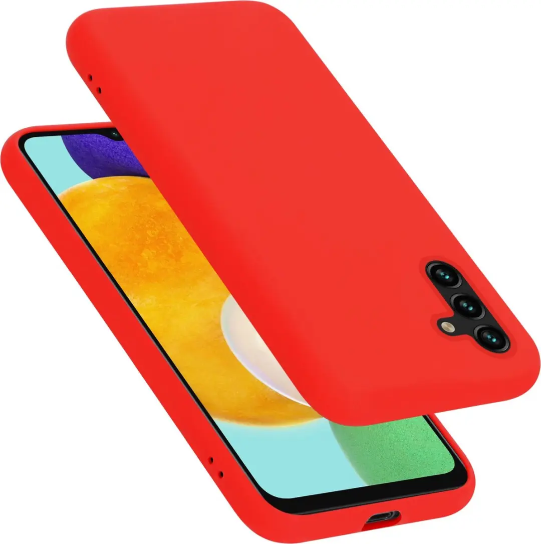 Cadorabo Hoesje geschikt voor Samsung Galaxy A13 5G in LIQUID ROOD