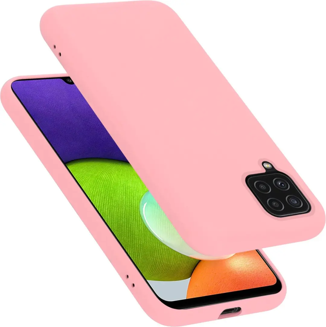 Cadorabo Hoesje geschikt voor Samsung Galaxy A22 4G / M22 / M32 4G in LIQUID ROZ