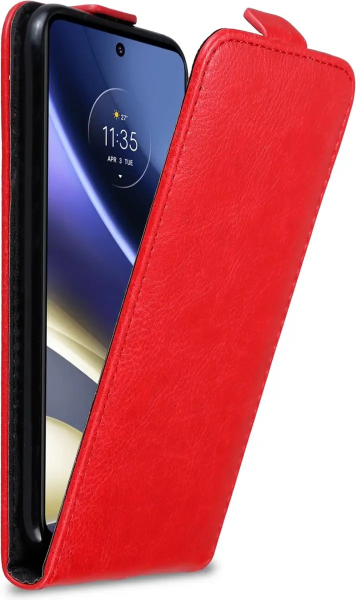 Cadorabo Hoesje geschikt voor Motorola MOTO G51 5G in APPEL ROOD