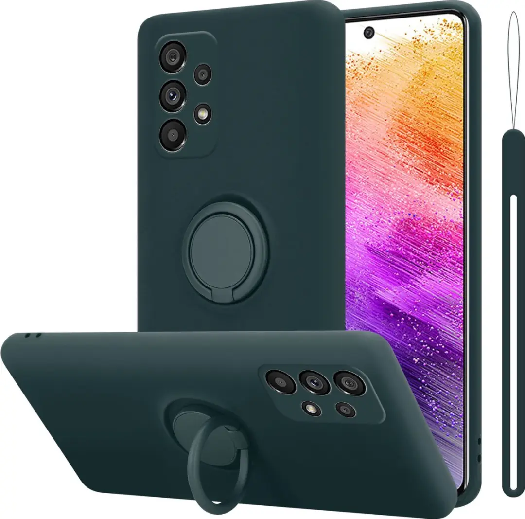 Cadorabo Hoesje geschikt voor Samsung Galaxy A73 5G in LIQUID GROEN