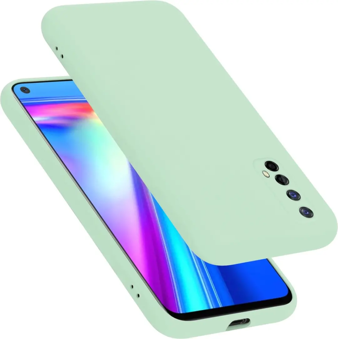 Cadorabo Hoesje geschikt voor Realme 7 5G in LIQUID LICHT GROEN