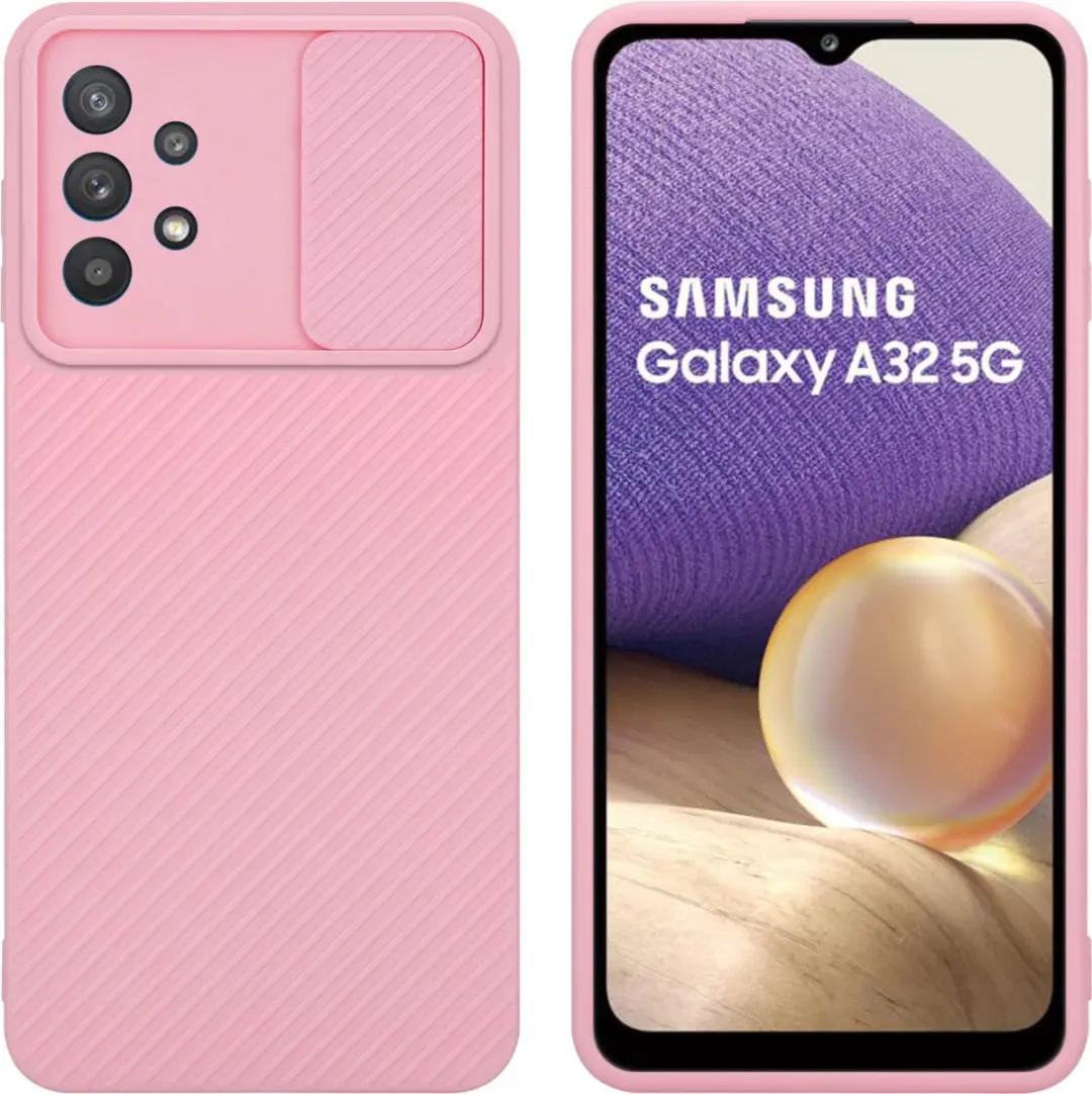 Cadorabo Hoesje geschikt voor Samsung Galaxy A32 5G in Bonbon Roze