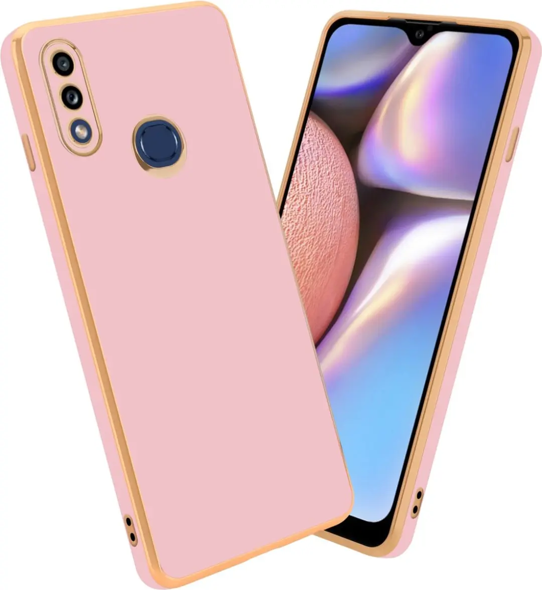 Cadorabo Hoesje geschikt voor Samsung Galaxy A10s / M01s in Glossy Roze