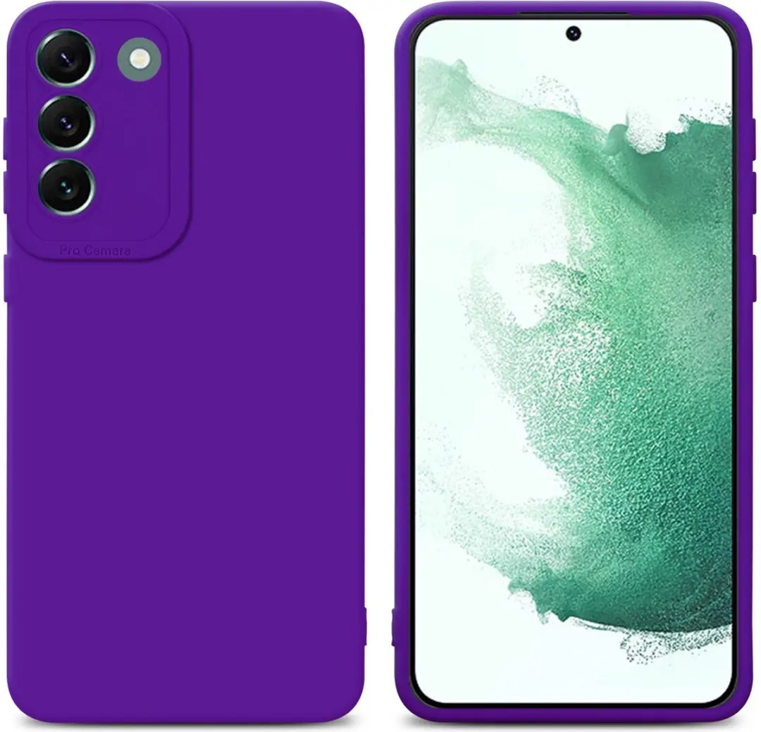 Cadorabo Hoesje geschikt voor Samsung Galaxy S22 PLUS in FLUID DONKER PAARS