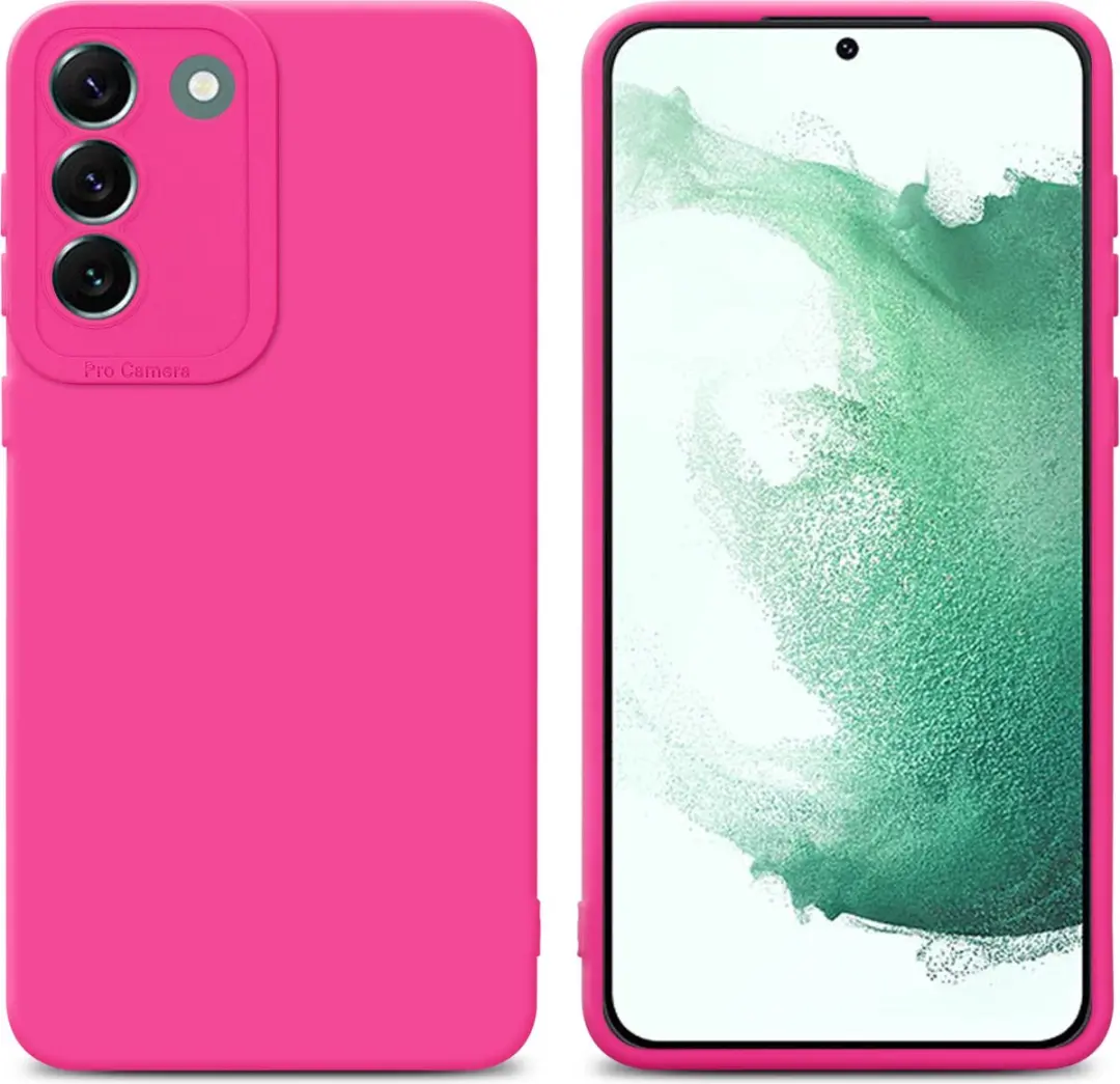 Cadorabo Hoesje geschikt voor Samsung Galaxy S22 PLUS in FLUID HOTPINK