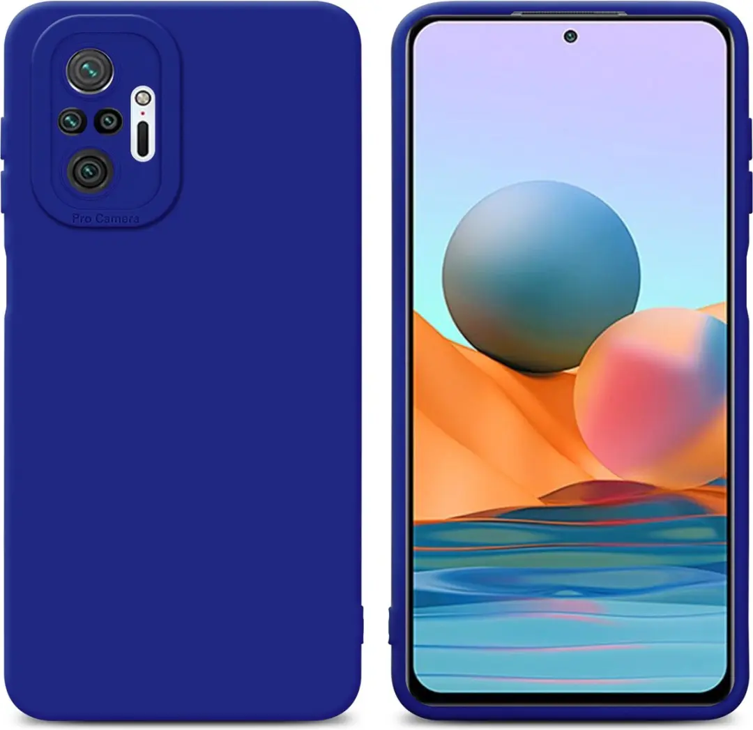 Cadorabo Hoesje geschikt voor Xiaomi RedMi NOTE 10 PRO in FLUID BLAUW