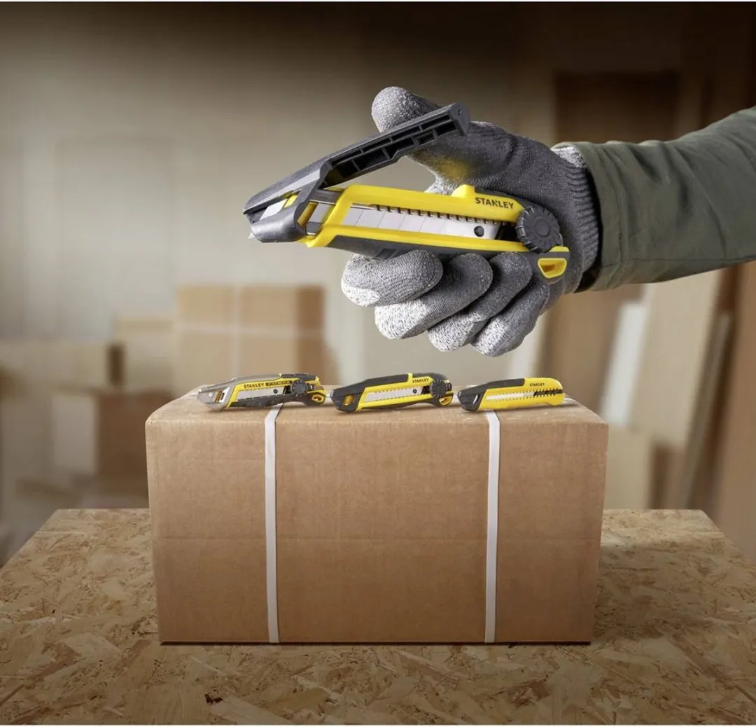 Stanley STHT10500-0 Afbreekmes 18mm Quick Snap - Geel/Zwart