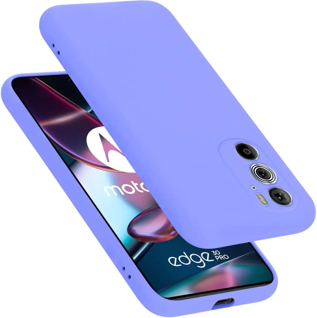 Cadorabo Hoesje geschikt voor Motorola EDGE+ in LIQUID LICHT PAARS
