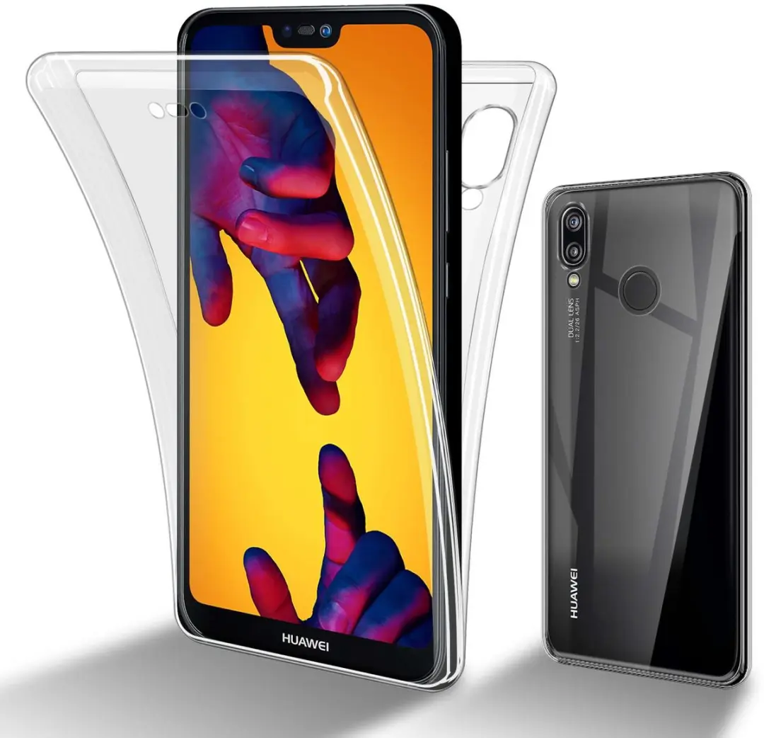 Cadorabo Hoesje geschikt voor Huawei P20 LITE 2018 / NOVA 3E in TRANSPARANT