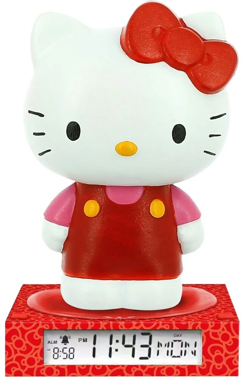 Hello Kitty 3D Nachtlamp met Wekker