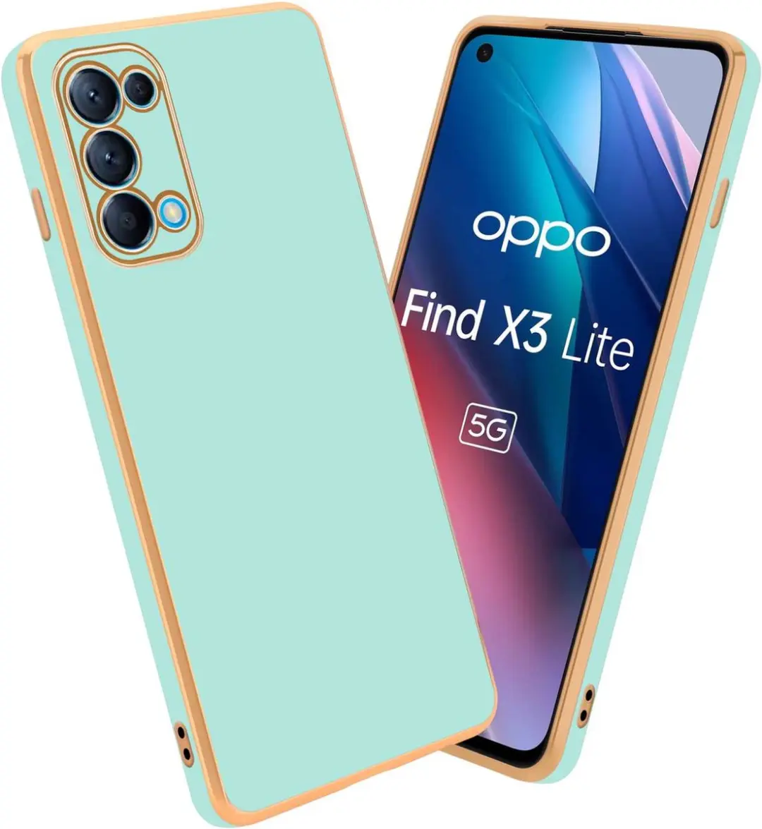 Cadorabo Hoesje geschikt voor Oppo FIND X3 LITE in Glossy Mintgroen