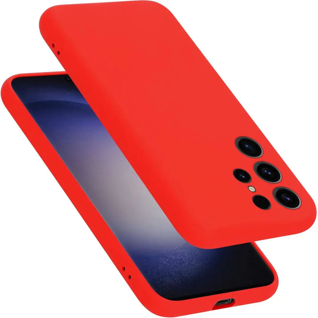 Cadorabo Hoesje geschikt voor Samsung Galaxy S24 ULTRA in LIQUID ROOD