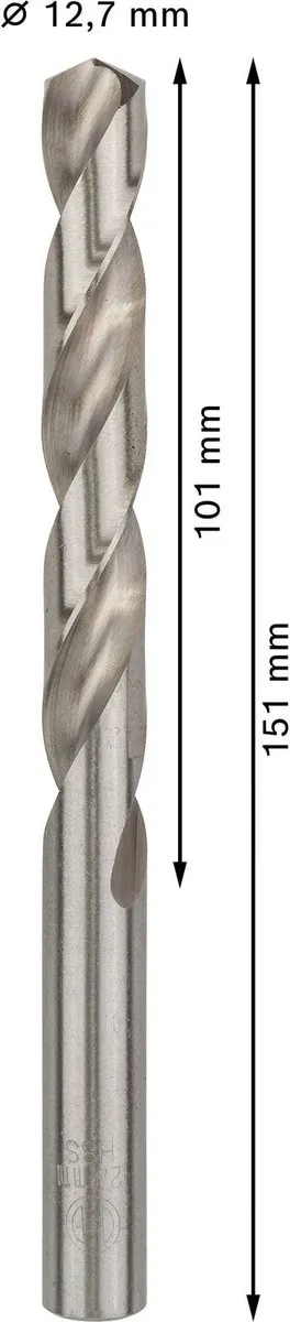 Bosch Professional ST. LINE 12.7mm HSS-G Boor - 5 Stuks