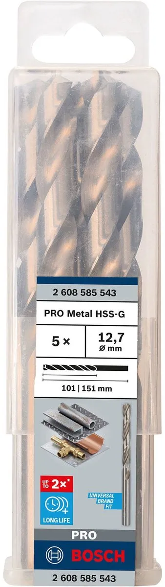 Bosch Professional ST. LINE 12.7mm HSS-G Boor - 5 Stuks