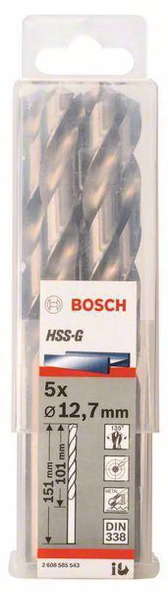 Bosch Professional ST. LINE 12.7mm HSS-G Boor - 5 Stuks