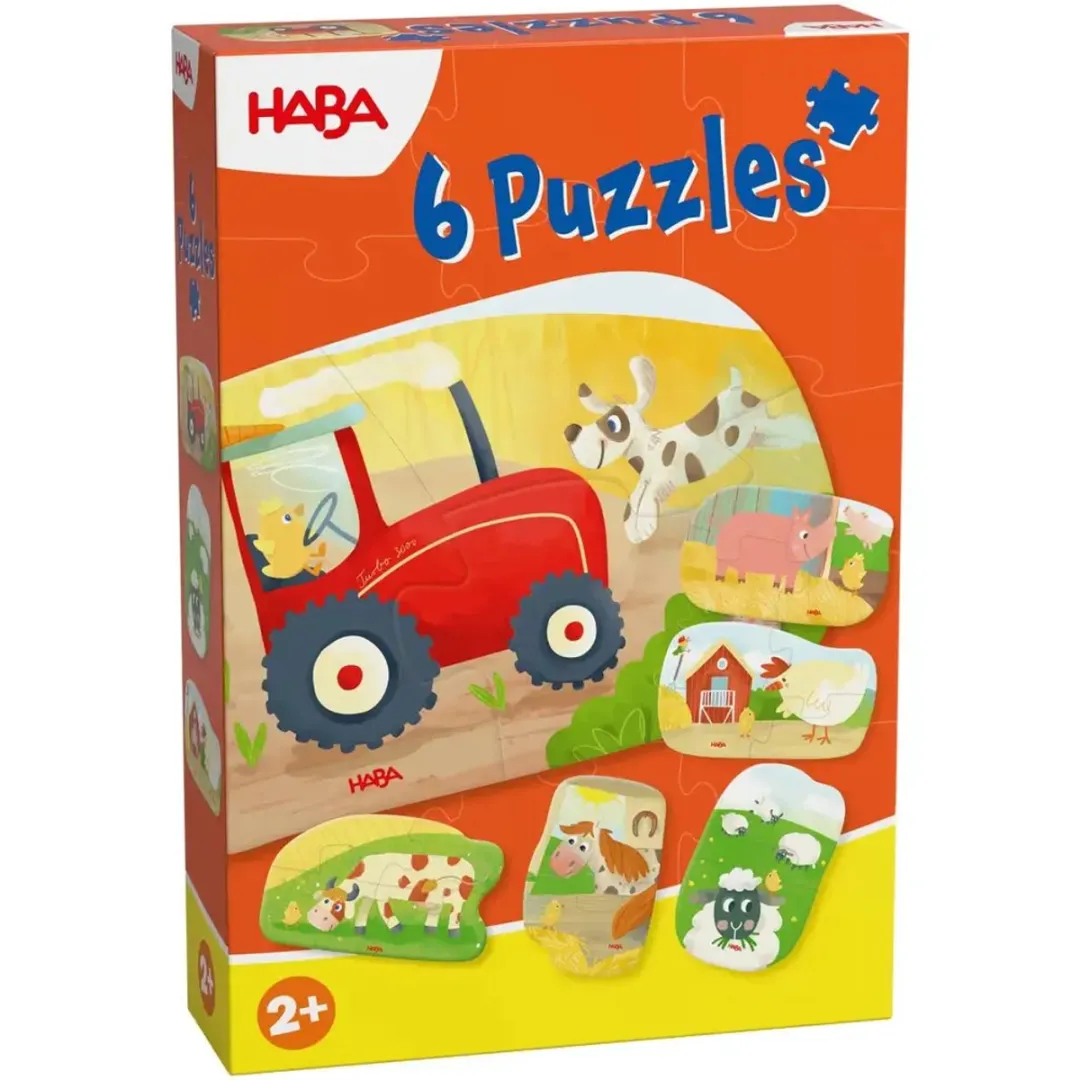 Haba 6 Eerste Puzzels Boerderij - Multicolor