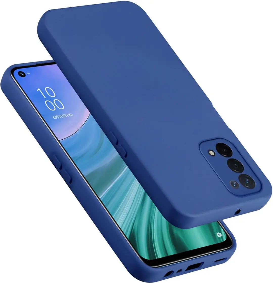 Cadorabo Hoesje geschikt voor OPPO A54 5G / A74 5G in LIQUID BLAUW