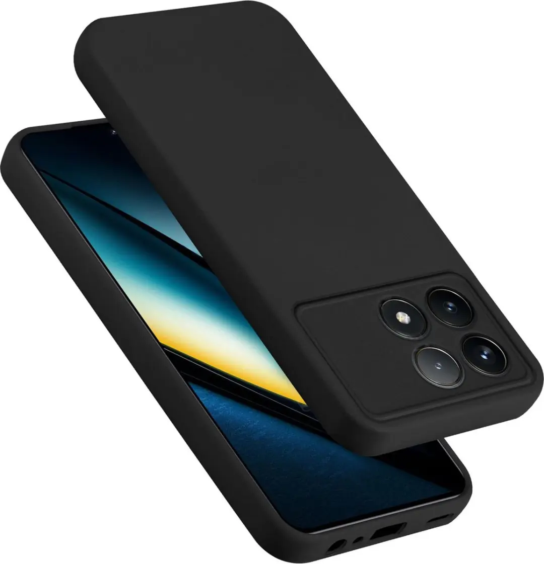 Cadorabo Hoesje geschikt voor Xiaomi Poco F6 Pro in LIQUID ZWART