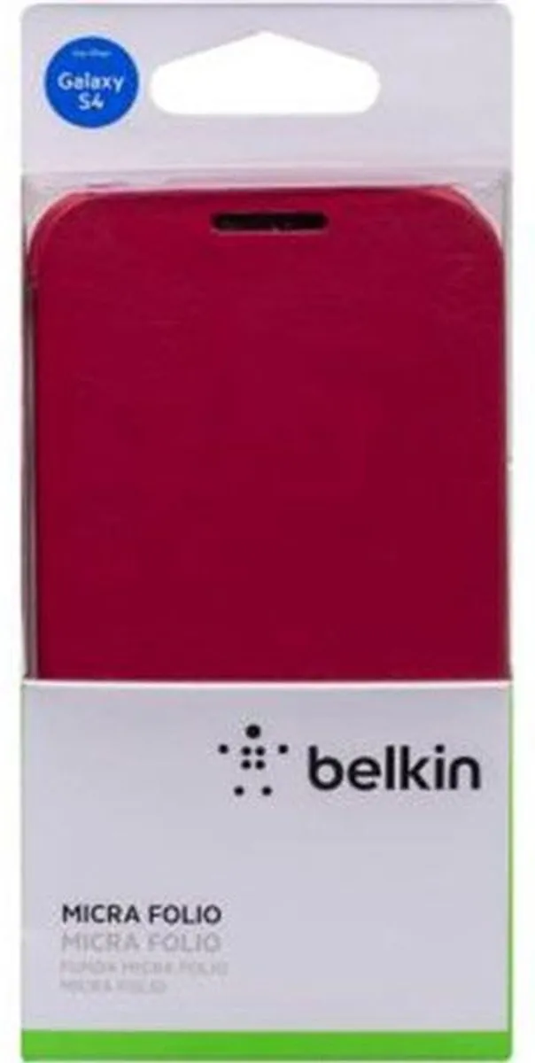 Belkin Micra Folio Hoesje Samsung Galaxy S4 - Rood - afbeelding 6 van 6