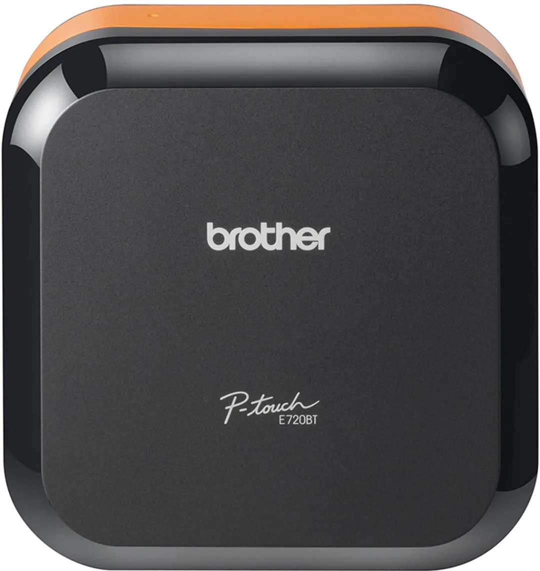 Brother PT-E720BT Thermo Transfer Labelprinter - 180x180 DPI - Zwart/Oranje - afbeelding 6 van 6