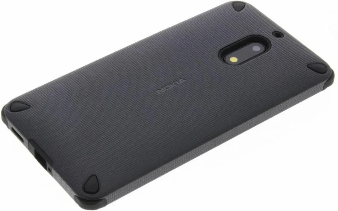 Nokia 6 Rugged Impact Hoes - Zwart - N600403101