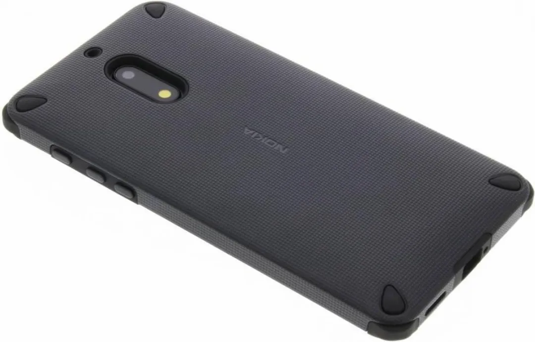 Nokia 6 Rugged Impact Hoes - Zwart - N600403101