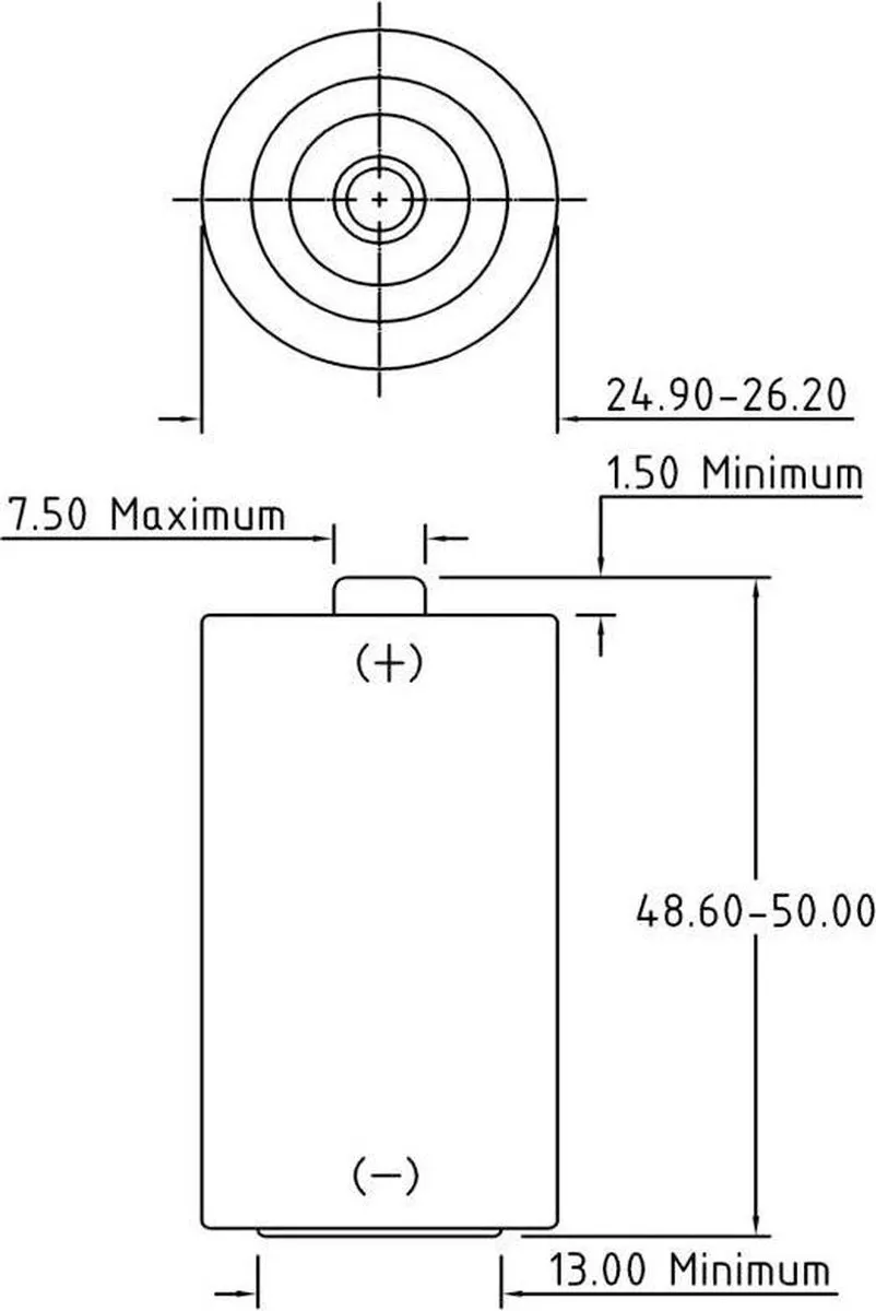 Philips Industrial Alkaline C/LR14 Batterijen - 10 Stuks