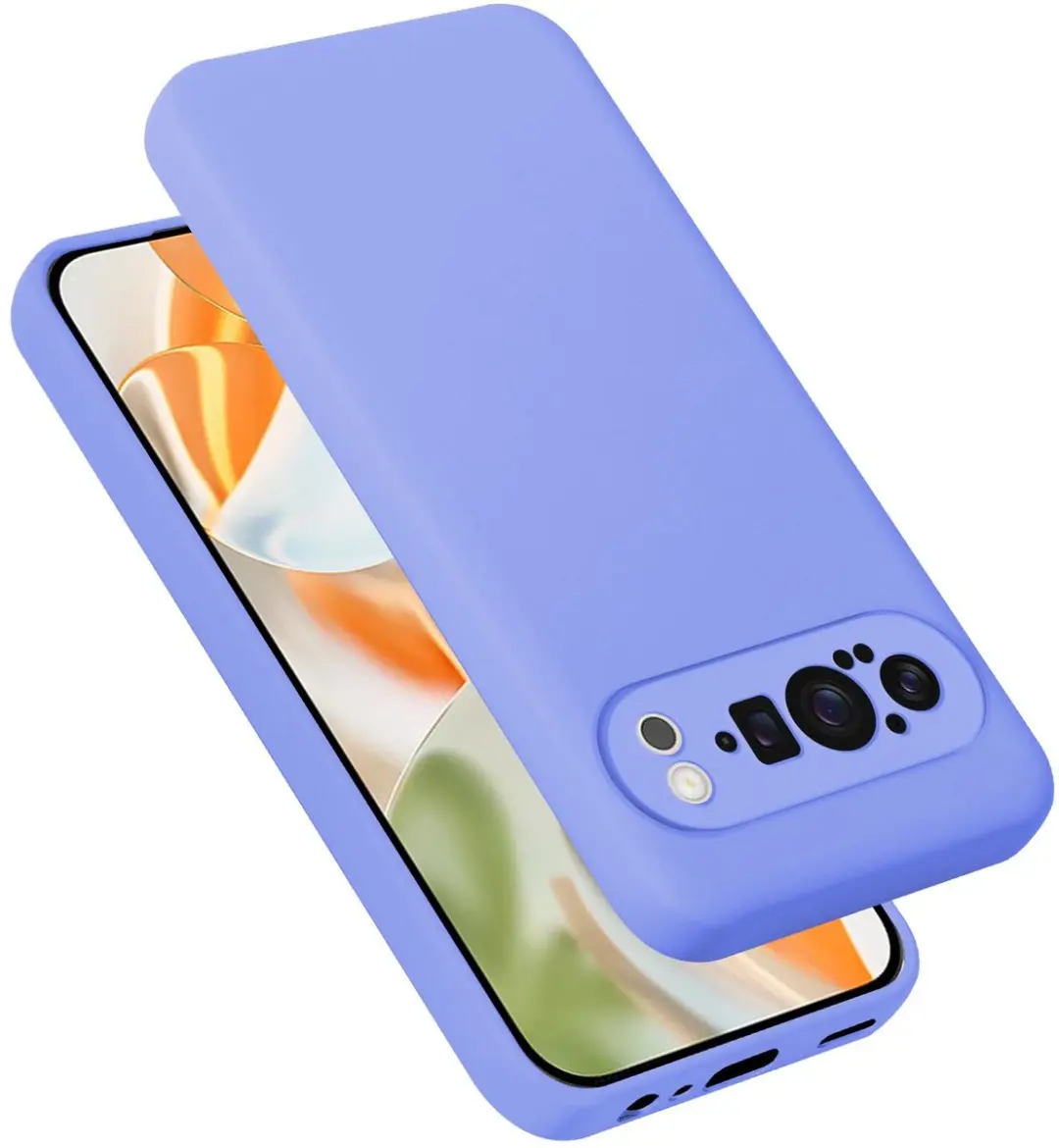 Cadorabo Hoesje geschikt voor Google Pixel 9 PRO in LIQUID LICHT PAARS