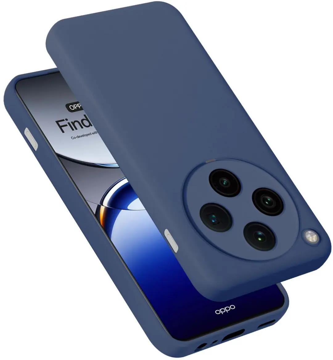 Cadorabo Hoesje geschikt voor Oppo Find X8 Pro in LIQUID BLAUW