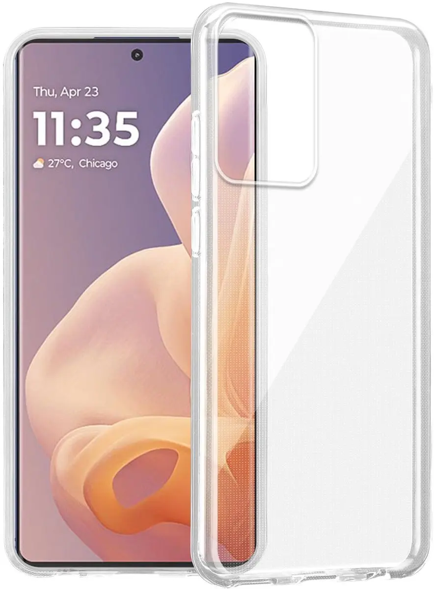 Cadorabo Hoesje geschikt voor Motorola Moto G85 in VOLLEDIG TRANSPARANT Niet-ver