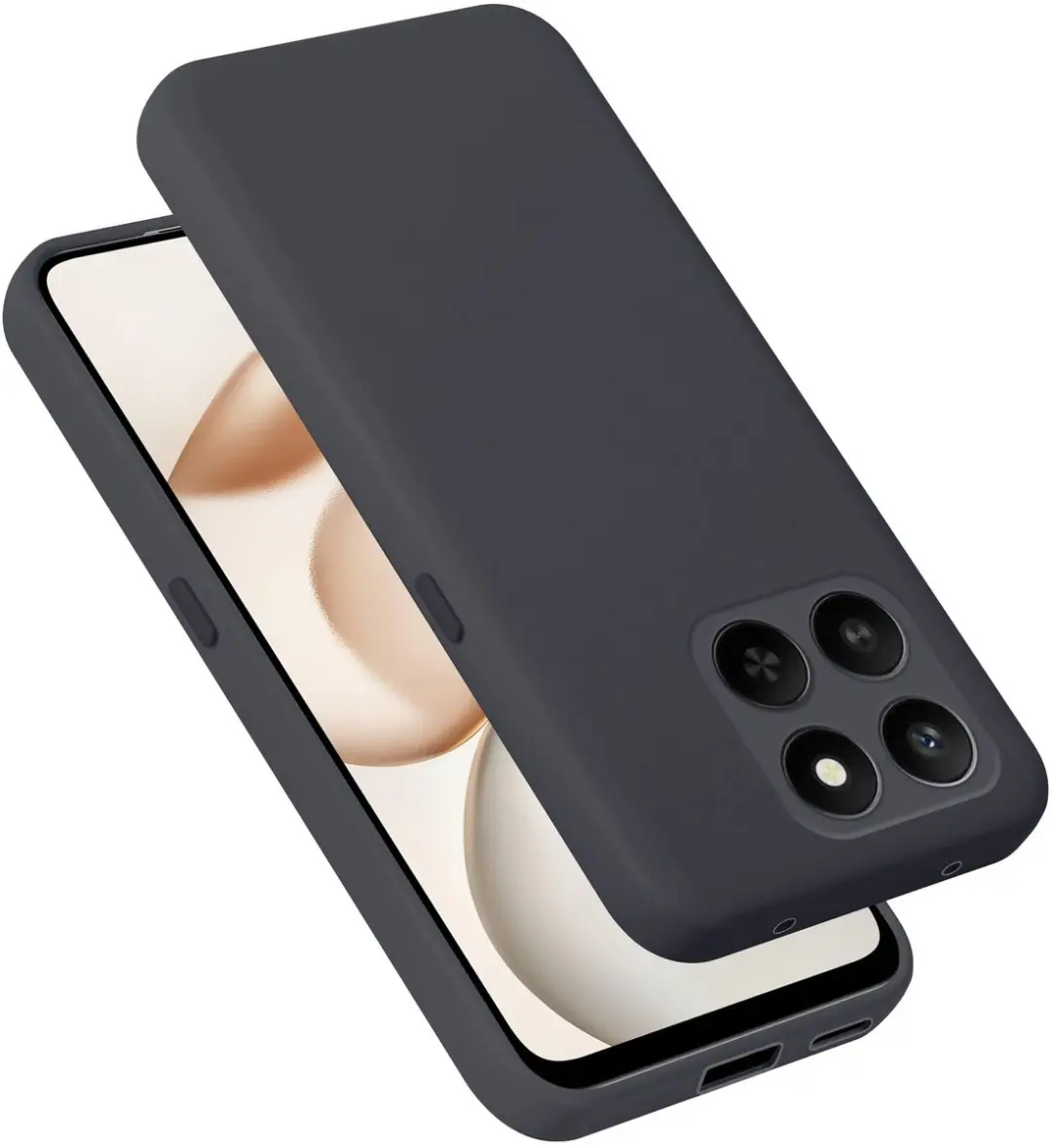Cadorabo Hoesje geschikt voor Honor 400 Smart Case in Liquid Zwart Beschermhoes