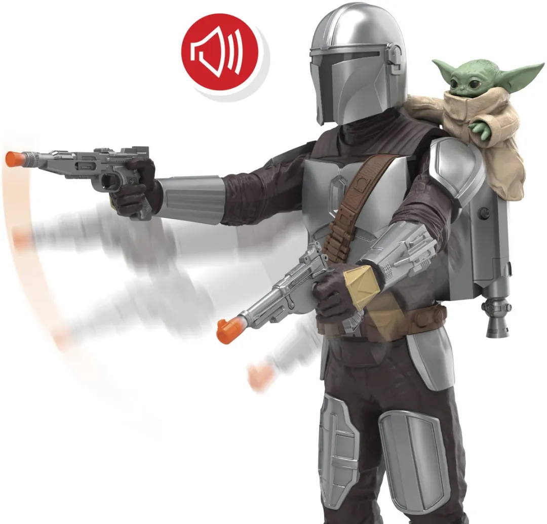 Star Wars The Mandalorian & Grogu Bounty Blaster Actiefiguur 28cm