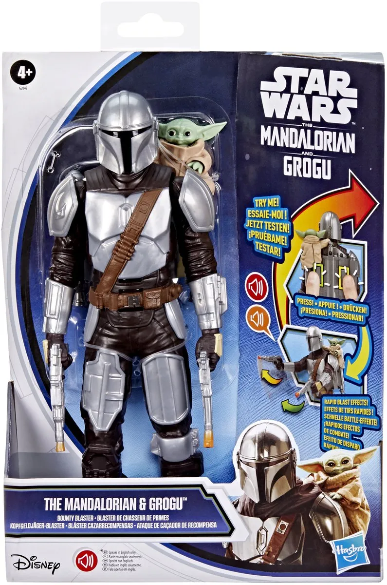 Star Wars The Mandalorian & Grogu Bounty Blaster Actiefiguur 28cm