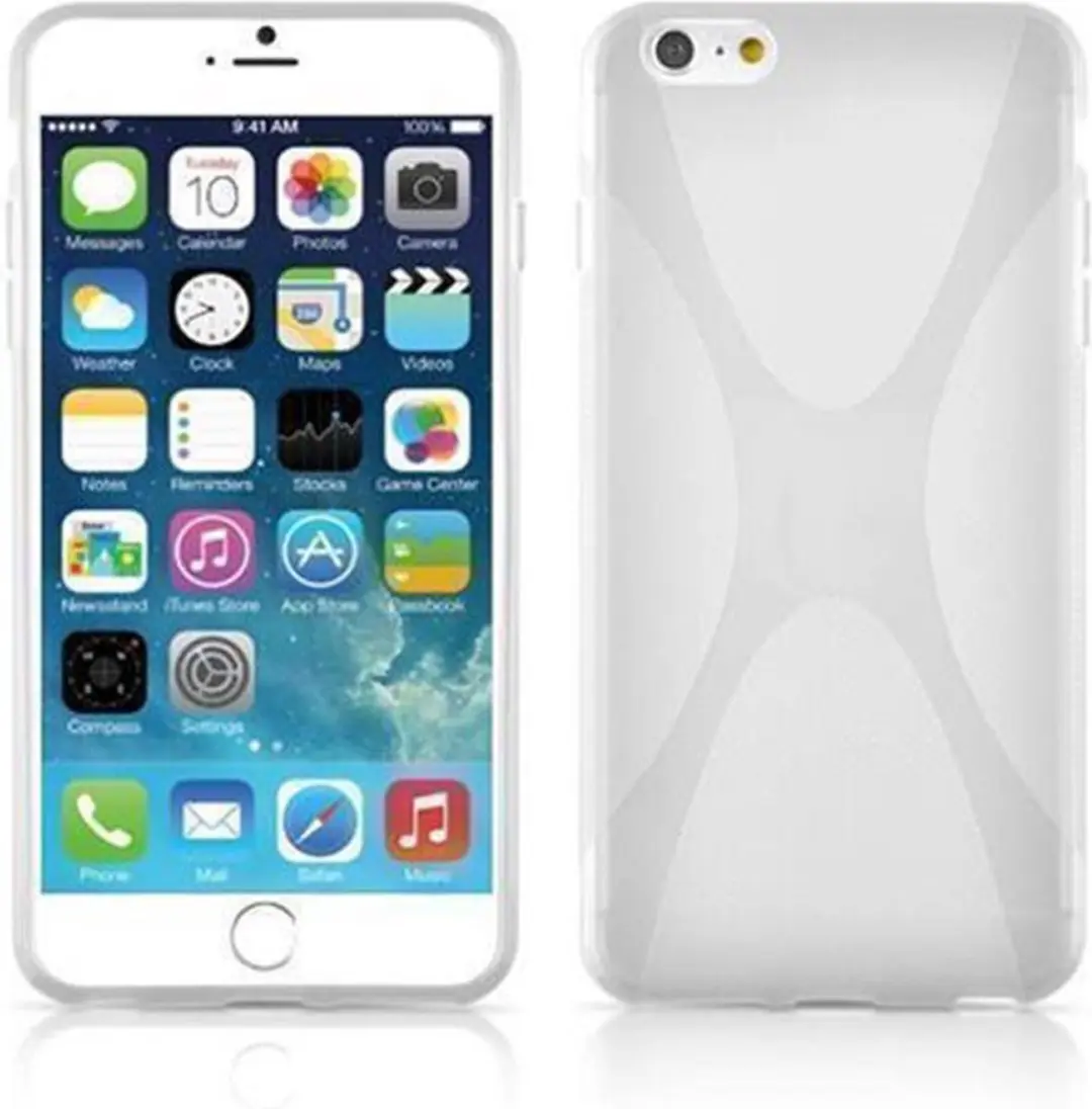 Cadorabo Hoesje geschikt voor Apple iPhone 6 PLUS / 6S PLUS in SEMI-TRANSPARANT