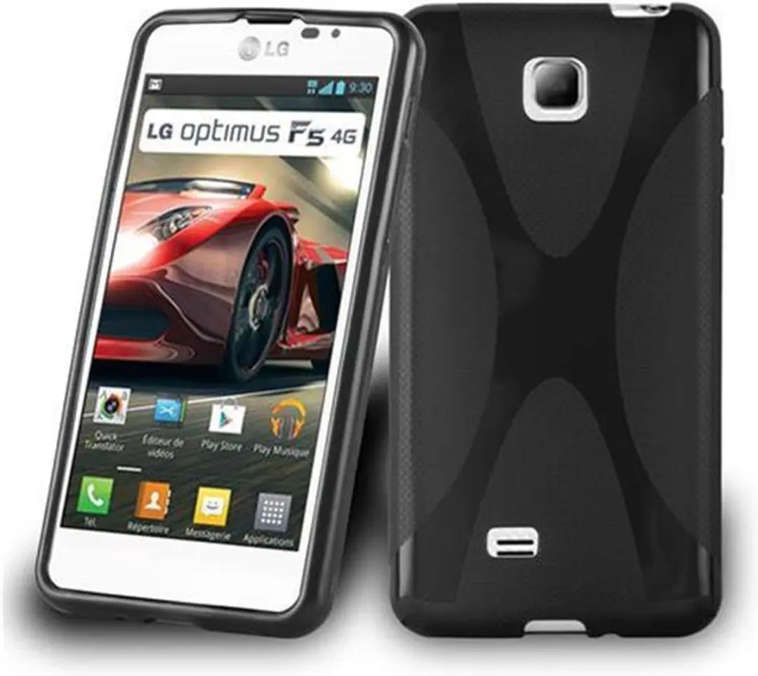 Cadorabo Hoesje geschikt voor LG OPTIMUS F5 / LUCID 2 in ZWARTE OXIDE