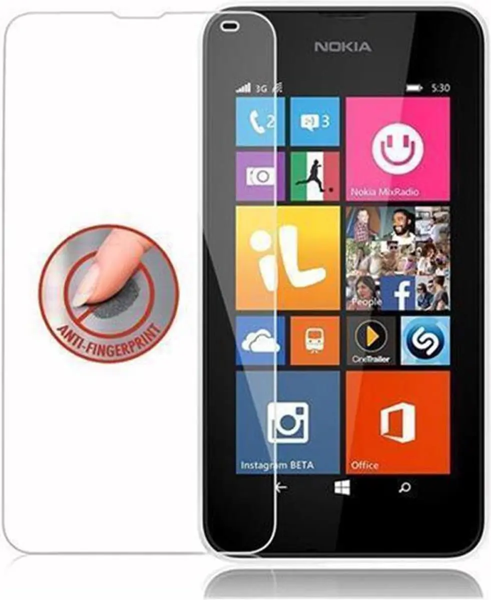 Cadorabo Screenprotector geschikt voor Nokia Lumia 532
