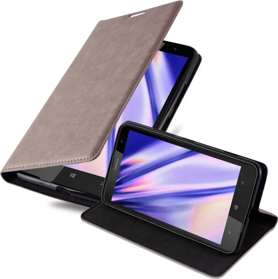 Cadorabo Hoesje geschikt voor Nokia Lumia 1320 in KOFFIE BRUIN